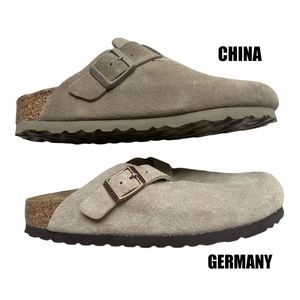 s for Boston Cork Shoes Comfortable High-Heeled Cork <b>slippers</b> Cowhide <b>slippers</b> Leather Variety Materials-Anti-Slip - Product Image 5