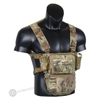 Equipo de aparejo de pecho táctico clásico estilo D3 Chaleco táctico de propósito general ligero con bolsa de caída MU