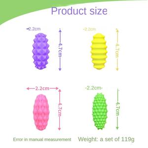 ของเล่นบีบคลายเครียด รูปทรงวงรี แม่เหล็กซิลิโคน ยืดหยุ่นได้ สำหรับฝึกประสาทสัมผัสและออกกำลังกาย  แบบยูนิเซ็กซ์ - Product Image 5