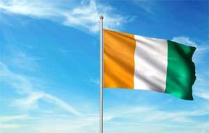 Bandera de país, venta al por mayor, 150D poliéster volador, Impresión de logotipo personalizado, 3*5 pies, Bandera de <span class=keywords><strong>Costa</strong></span> de Marfil, soporte de bandera para automóviles - Product Image 5