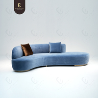 Italienischer Stil Modernes Luxus-Echtleder Modulares Wohnzimmer Freizeit-Sofa-Set mit Anpassbarer Farbe für Villen-Möbel