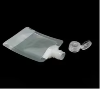 Pochette souple avec bec verseur 30/50/100 ml, portable, anti-odeur, en matériau MOPP, pour maquillage et masques faciaux