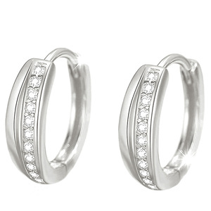 Orecchini a Cerchio Line Hoop per Donne, Accessori per Orecchie Classici per Uso Quotidiano - Product Image 5