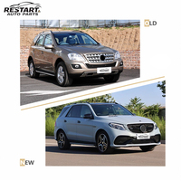 Kit carrosserie de conversion pour ML 164 05-12, mise à niveau vers le style AMG GLE W166, avec pare-chocs avant et arrière, diffuseur, jupes latérales et calandre