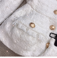 Ensemble vintage unique de luxe pour femmes, veste en tweed avec short, ensemble d'automne, costumes pour femmes, ensemble deux pièces pour femmes