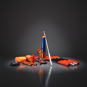 Lanceur de ligne de sauvetage pneumatique en plastique et métal, lanceur de corde de sauvetage longue portée, équipement côtier de lutte contre les incendies marins - Product Image 3