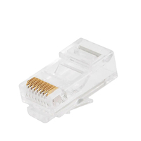 Connecteur RJ45 transparent pour câble LAN Cat 6 Cat6A, prise RJ 45, fourni par l'usine