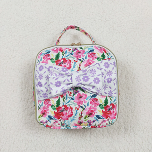 Wholesale Girls Floral Backpack Matching <b>Lunch</b> Box <b>Set</b> Ruffled Zipper Boutique Style Backpacks Student - Product Image 4