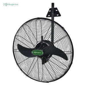 220v electric industrial metal wall mounted fan with 4 speed Oscillating 3 blade