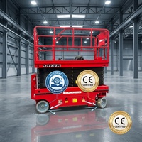 Plataforma Elevadora de Tijera Autopropulsada para Operación Individual con Accionamiento Eléctrico Libre de Mantenimiento para Uso en Hospitales y Almacenes