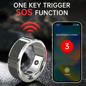 Anillo Inteligente con Control Remoto Tiktok, Resistente al Agua hasta 5 ATM, Anillo Inteligente de Salud con Control Remoto Tiktok, CE Negro, Anillo Inteligente de Alta Calidad - Product Image 5