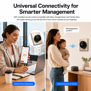 <span class=keywords><strong>Termostato</strong></span> de Perilla Tuya Smart <span class=keywords><strong>Digital</strong></span> Inalámbrico Controlador de Calefacción por Suelo Radiante <span class=keywords><strong>Wifi</strong></span> <span class=keywords><strong>Termostato</strong></span> de Calefacción - Product Image 4