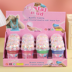 Kit de Slime de Cristal, 6 Colores, No Tóxico, Diversión para Hacer Burbujas para Niños de 3 Años en Adelante - Product Image 1