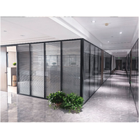 Système mural en verre tout aluminium moderne de 108 mm, double vitrage, insonorisation 45 dB, écologique, pour bureaux, hôpitaux, écoles