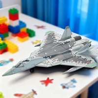 Avion de chasse SU-57 de l'Armée de l'Air à l'échelle 1/72, jouet militaire, avion de bombardier, blocs de construction éducatifs pour enfants