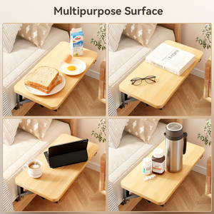 Modern Natural Bamboo Bedside Shelf <b>Caddy</b> Organizer for Bedroom Furniture Hotel Use - Product Image 4