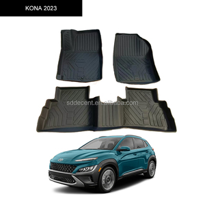 Alfombrillas de Coche Antideslizantes y Duraderas de TPE/TPV 3D para <span class=keywords><strong>KONA</strong></span> <span class=keywords><strong>2023</strong></span>, Venta Caliente de Fábrica - Product Image 1