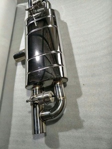 Universal High Performance 3" Racing <b>Car</b> Exhaust Muffler Stainless Steel 304 Mirror <b>Polished</b> Valvetronic for F30 - Product Image 4