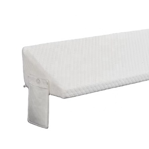 Dossier de lit triangulaire sur mesure - Taille personnalisée et housse <span class=keywords><strong>amovible</strong></span> en tissu polyester avec poche de rangement et support de <span class=keywords><strong>tête</strong></span> - Product Image 1