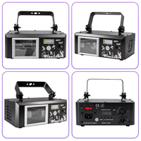 Lumière de scène LED laser 5D animée, éclairage DJ disco, activée par le son, DMX512, alliage d'aluminium, RGB, Halloween, Noël, fête, mariage