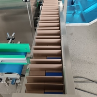 Machine de conditionnement automatique de boîte entraînée par moteur de papier en plastique pour le cartonnage de nourriture de barre de protéine de chocolat de gaufrette