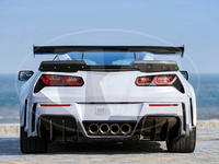 Pour Chevrolet Corvette C7 2014-2017 Diffuseur arrière en fibre de carbone