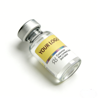Étiquettes autocollantes en vinyle de qualité supérieure 3ml 5ml 10ml pour la poudre de peptides, l'industrie cosmétique