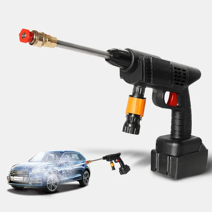 Großhandel New Style Hochdruck reiniger Pistole Sprüh scheibe 300W 500PSI Hochdruck reiniger pumpe mit Wasser Selbst ansaug ung und Shampoo nieren