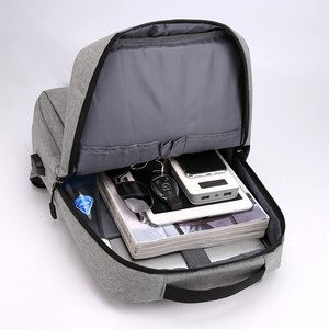 Men's <b>Backpack</b> Lightweight <b>Large</b> Capacity Breathable With Usb Port Business Travel Commuter Schoolbag Solid Color Soft Handle - Product Image 2