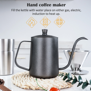 Suitcase Box Pour Over Coffee Set Stainless Steel Cups Filter Gooseneck <b>Kettle</b> Maker C0044 Stainless Steel Construction - Product Image 3