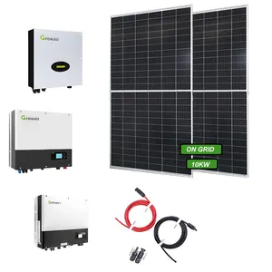 电池panneaux solaire fotovoltaik太阳能电池板10000瓦10kw家用太阳能电池板系统套件