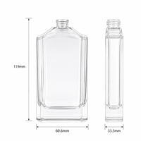 Botol Parfum Mewah Kaca YORK 100ml dengan Pompa Semprot Hot Stamping Warna Kustom, Tutup UV Emas, Kemasan OEM/ODM