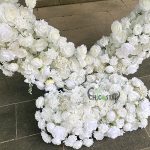 Bogen Hintergrund Hochzeit Blumen bogen Blumen ständer Herzförmige Blumen dekor Hochzeit - Product Image 3