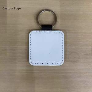 <b>Custom</b> Woven Stainless Steel <b>Keychains</b> with PU Leather Festive Decor for Christmas & Wedding Occasions - Product Image 1