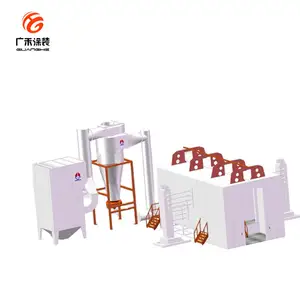 Powder Coating Line System Tunnel Powder Curing Oven Diy Spray Painting Booths And Equipment