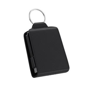 Chargeur portable avec logo personnalisé, 5W, 2000mAh, mini batterie externe avec câbles intégrés, petite batterie externe d'urgence - Product Image 4