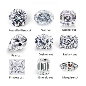 Precio de Fábrica, Diamantes VVS1 que Pasan la Prueba del Diamante, Piedras Preciosas Sueltas de Moissanita - Product Image 4