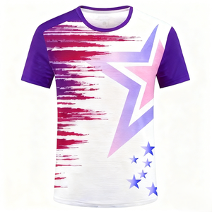 Chemises de course à manches courtes respirantes, légères, à séchage rapide, avec impression de logo personnalisée de qualité supérieure, pour la remise en forme en plein air - Product Image 4