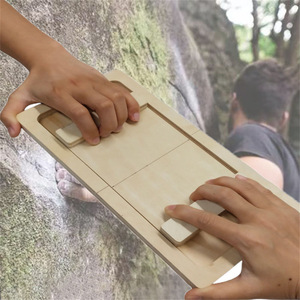 Entraîneur de force des doigts et des poignets en bois massif, équipement de préhension en pin pour l'escalade et la lutte de bras - Product Image 1
