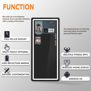 Miroir de fitness intelligent interactif numérique, miroir d'entraînement, analyse intelligente de l'exercice, miroir de salle de sport à domicile XKSF-001 Interact - Product Image 3