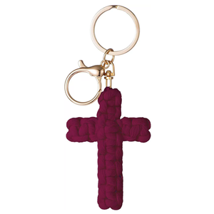<span class=keywords><strong>Porte</strong></span>-clés en <span class=keywords><strong>macramé</strong></span> en forme de croix, <span class=keywords><strong>porte</strong></span>-clés Jésus, accessoires de voiture chrétiens, <span class=keywords><strong>porte</strong></span>-clés en croix douce fait à la main, décoration bohème pour femmes et hommes, cadeaux - Product Image 5