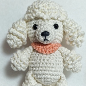 Nuevo Diseño, <span class=keywords><strong>Mini</strong></span> Peluche de Perro Tejido a Crochet Hecho a Mano, Lindo Muñeco de Perro <span class=keywords><strong>Poodle</strong></span> de Peluche, Pequeño Juguete de Animal de Algodón Tejido a Crochet, Llavero - Product Image 4