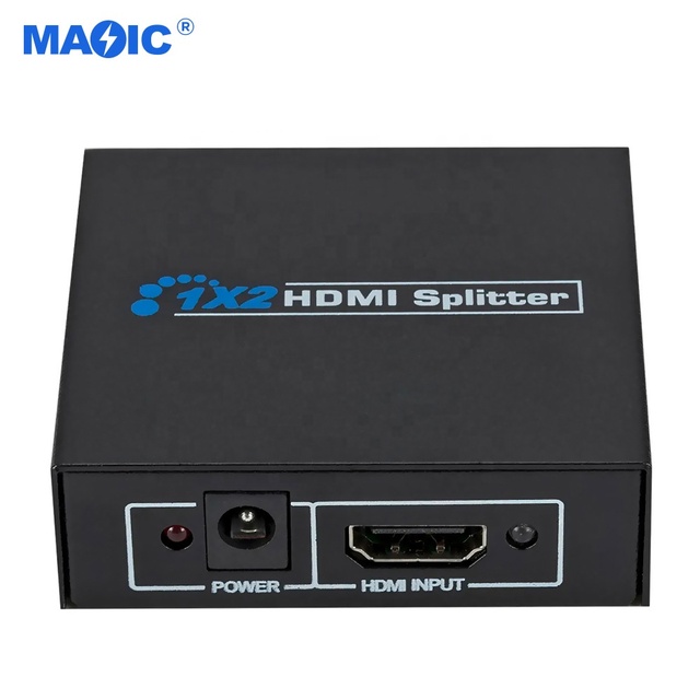 Custom Logo 1080p for Splitter 1x2 for Monitor/HDTV with Power Adapter Indicator Light & OEM Support-Magelei
