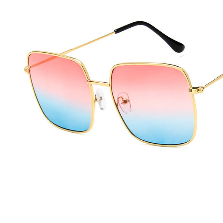 C4 Montatura dorata con lenti rosso-blu