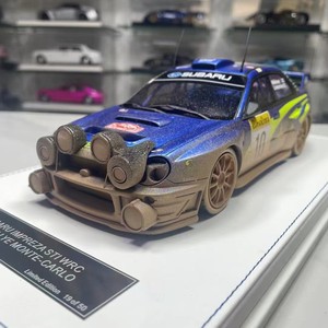 Espositore SJF STI IMPREZA STI WRC 1:18 in resina (modello normale) (versione terreno fangoso) - Product Image 2