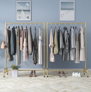 Espositore per Abbigliamento da Terra in Ferro dal Design Nordico Semplice, con Ruote Mobili e Rivestimento a Polvere, per Negozi di Abbigliamento <span class=keywords><strong>Donna</strong></span> e Bambino - Product Image 4