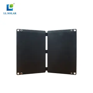 15W 휴대용 태양광 패널, ETFE 접이식 태양 전지판 충전기 (USB, Type-c ,IP67 방수 단결정 실외 태양 전지 패널)