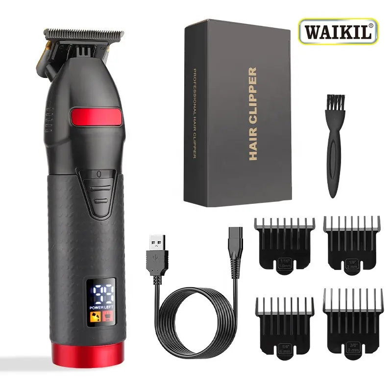WAIKIL 13 Style USB ricaricabile Barber Clippers rasoio elettrico parrucchiere barbiere Hair Carving basette Trimmer Machine