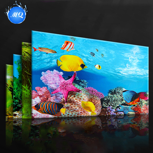 Stiker latar belakang ikan ramah lingkungan <span class=keywords><strong>3D</strong></span>, dekorasi tangki akuarium plastik - Product Image 3