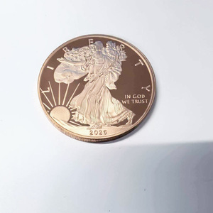 Pièce de monnaie vierge colorée personnalisée en cuivre pur .999, 1 oz et 5 oz, motif Walking Liberty Morgan Don't Tread on <span class=keywords><strong>Me</strong></span>, vente en gros - Product Image 1
